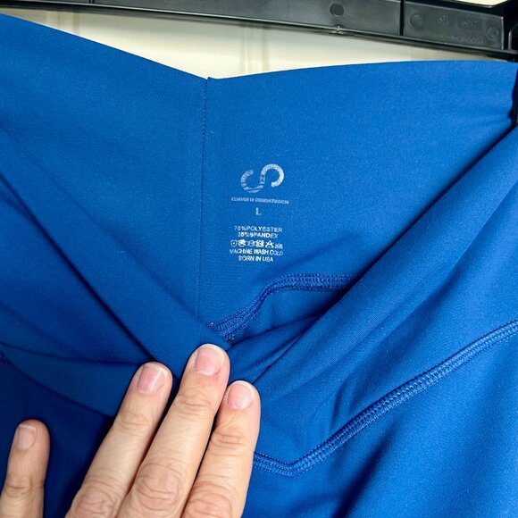 Curves & Combat Boots - Blue 'Naked' Leggings - Picture 6 of 7